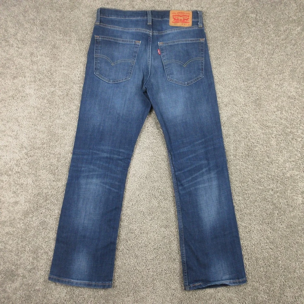 Levis Jeans Mens 30x30 Blue 527 Slim Bootcut Western Cowboy Rodeo Denim Pants